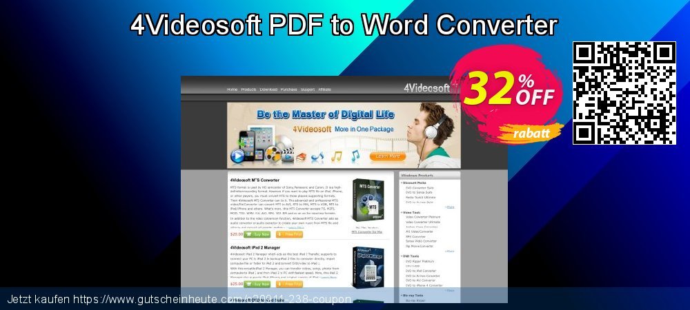 4Videosoft PDF to Word Converter überraschend Nachlass Bildschirmfoto