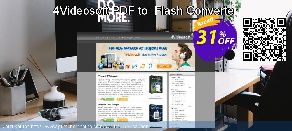 4Videosoft PDF to  Flash Converter formidable Diskont Bildschirmfoto