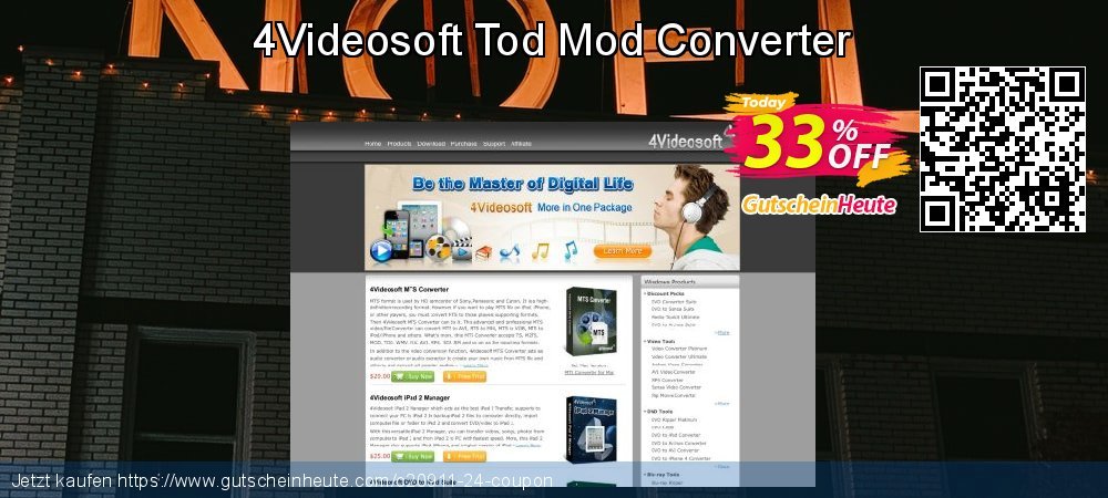 4Videosoft Tod Mod Converter ausschließlich Preisnachlass Bildschirmfoto