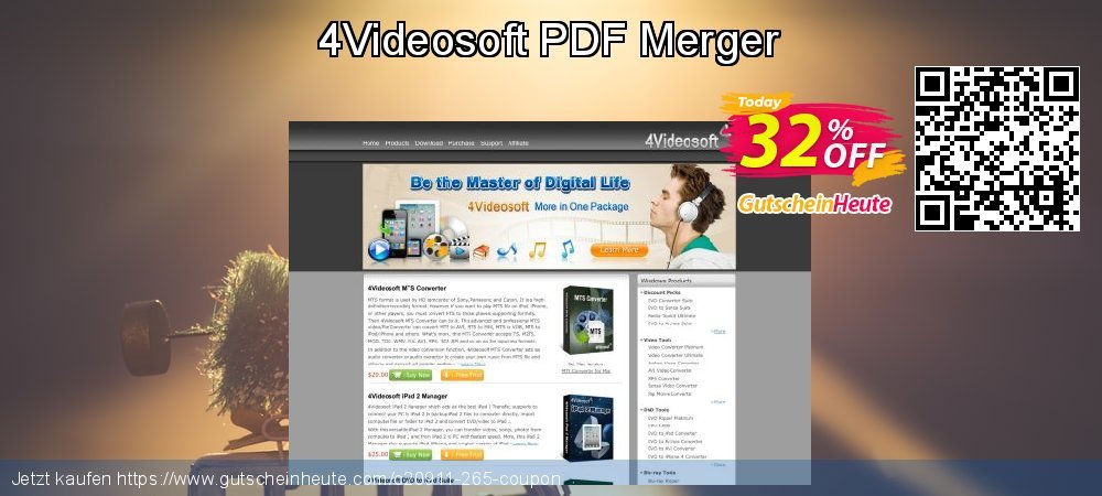 4Videosoft PDF Merger super Beförderung Bildschirmfoto