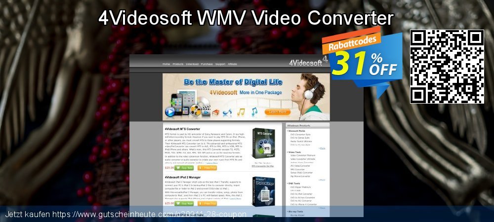 4Videosoft WMV Video Converter erstaunlich Rabatt Bildschirmfoto