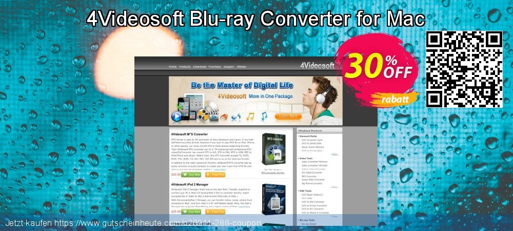 4Videosoft Blu-ray Converter for Mac besten Promotionsangebot Bildschirmfoto