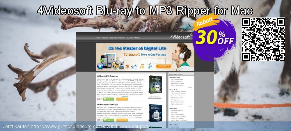 4Videosoft Blu-ray to MP3 Ripper for Mac atemberaubend Außendienst-Promotions Bildschirmfoto