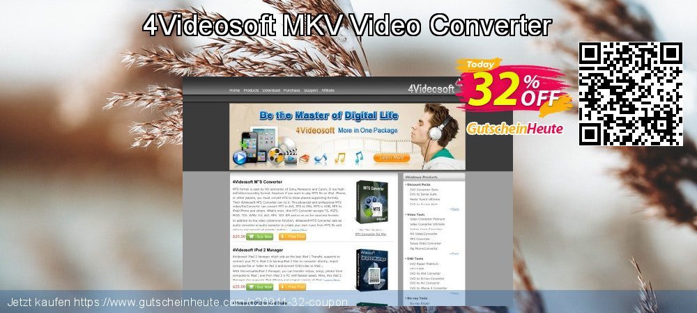 4Videosoft MKV Video Converter wunderbar Promotionsangebot Bildschirmfoto