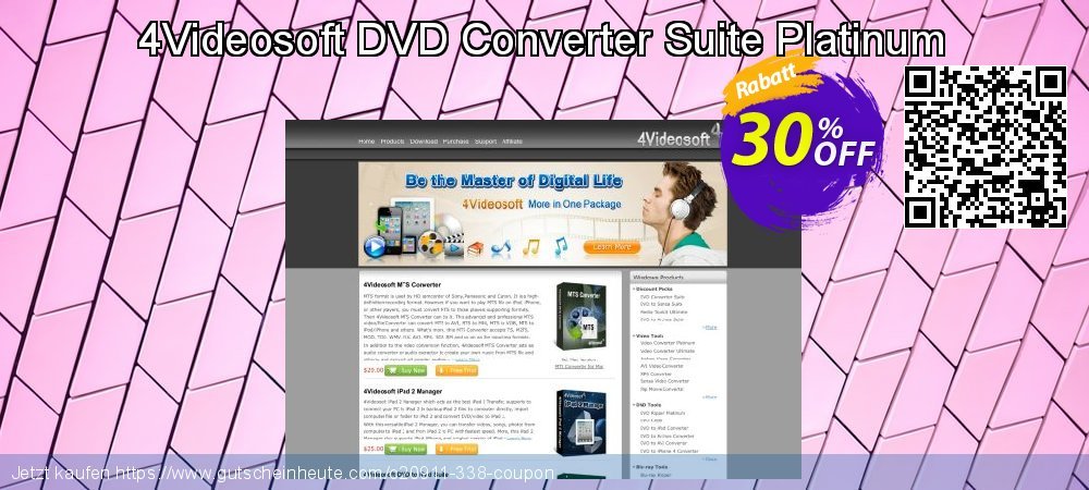 4Videosoft DVD Converter Suite Platinum aufregenden Angebote Bildschirmfoto