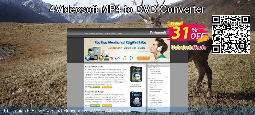 4Videosoft MP4 to DVD Converter aufregende Ermäßigung Bildschirmfoto