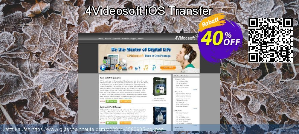 4Videosoft iOS Transfer ausschließlich Disagio Bildschirmfoto