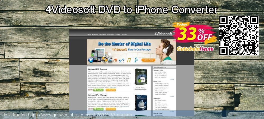 4Videosoft DVD to iPhone Converter wundervoll Verkaufsförderung Bildschirmfoto