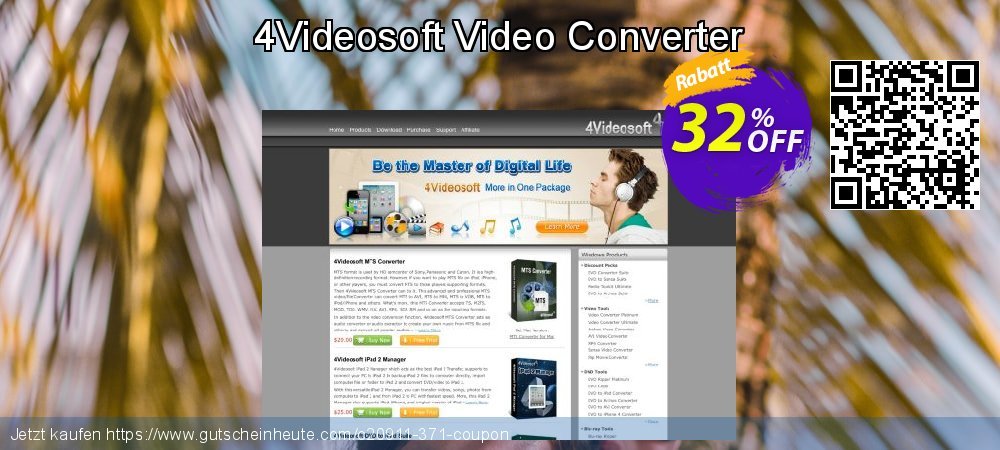 4Videosoft Video Converter umwerfenden Preisnachlässe Bildschirmfoto