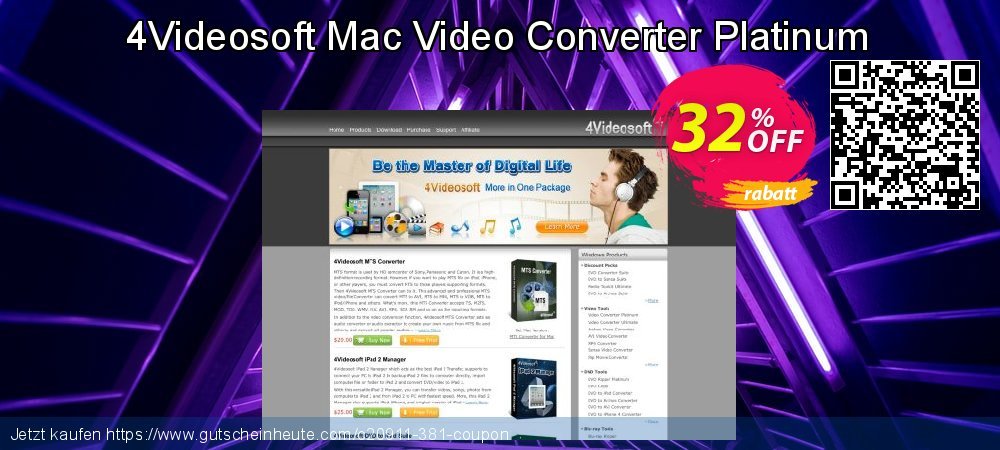 4Videosoft Mac Video Converter Platinum besten Preisreduzierung Bildschirmfoto