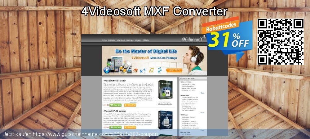 4Videosoft MXF Converter erstaunlich Förderung Bildschirmfoto