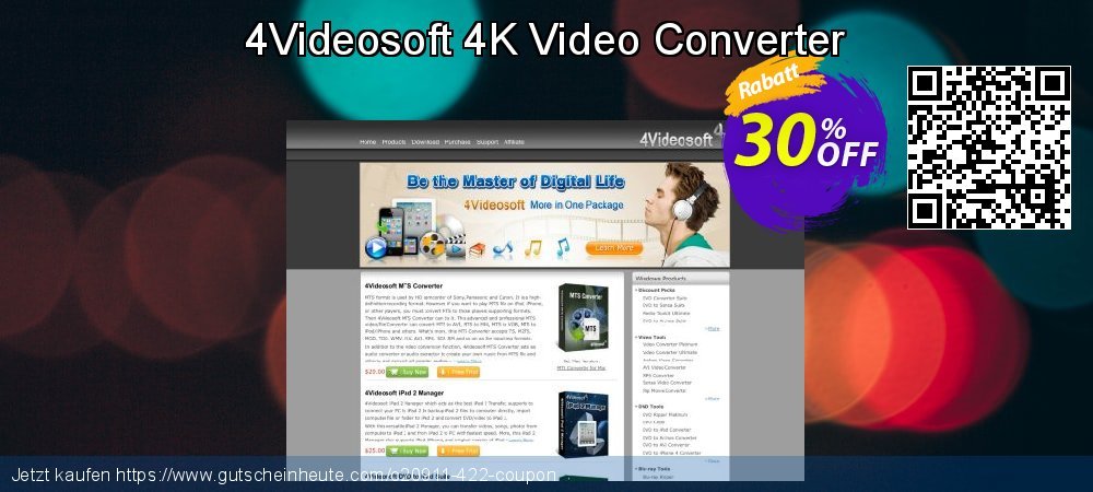 4Videosoft 4K Video Converter verblüffend Preisnachlässe Bildschirmfoto