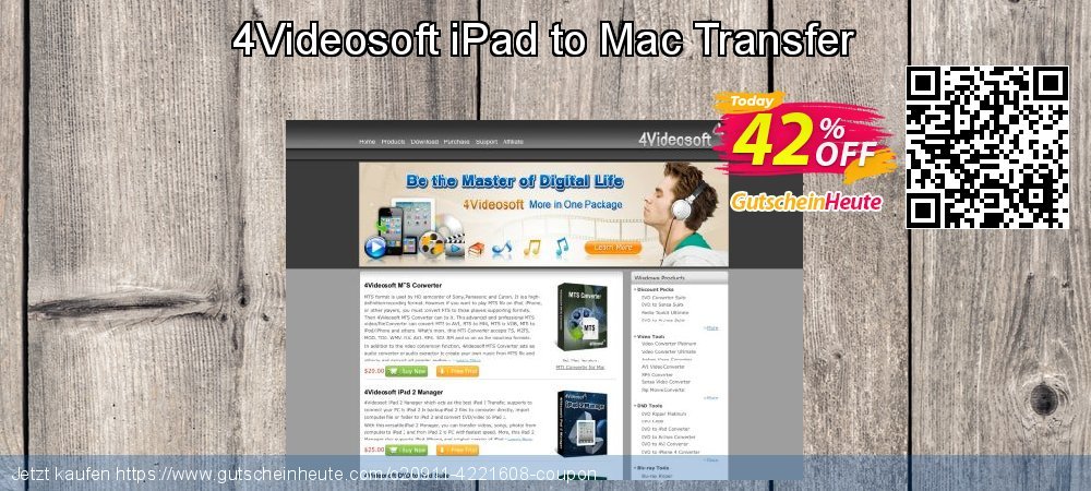 4Videosoft iPad to Mac Transfer wunderbar Außendienst-Promotions Bildschirmfoto