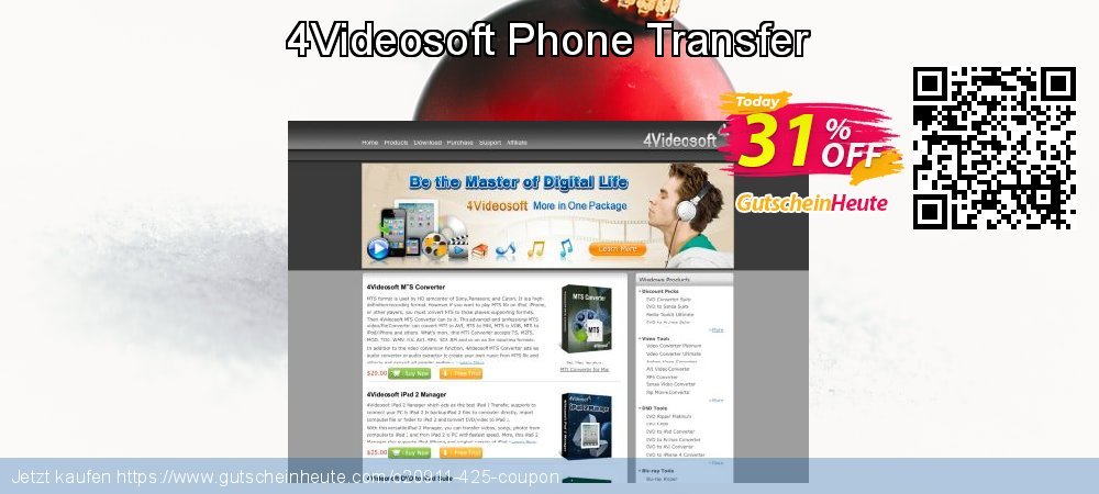 4Videosoft Phone Transfer formidable Nachlass Bildschirmfoto