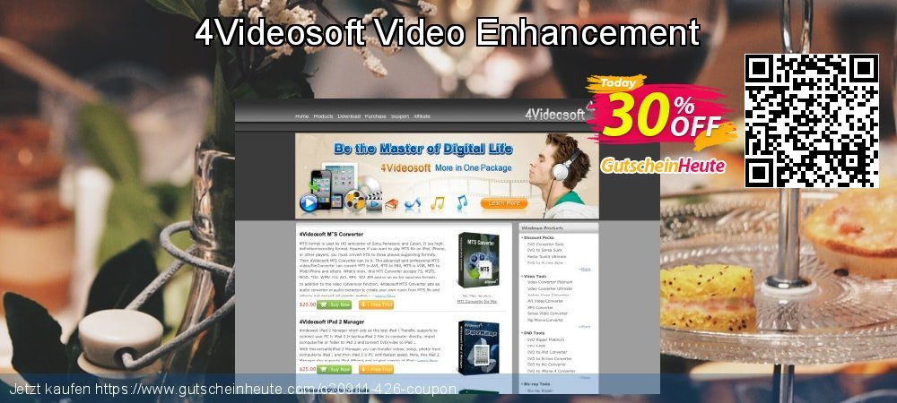 4Videosoft Video Enhancement verwunderlich Diskont Bildschirmfoto