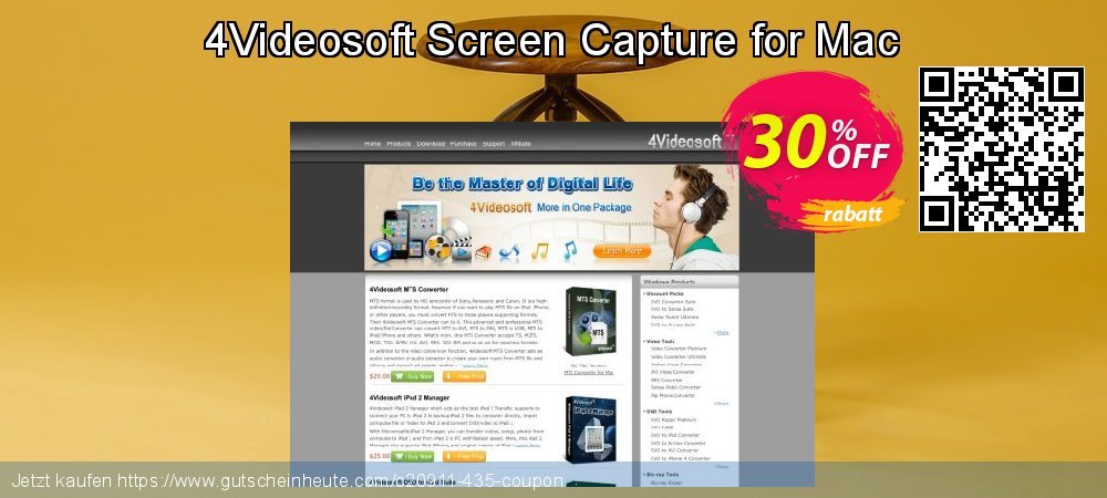 4Videosoft Screen Capture for Mac aufregende Beförderung Bildschirmfoto