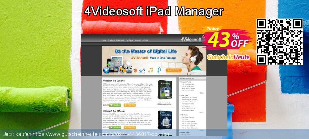 4Videosoft iPad Manager aufregenden Sale Aktionen Bildschirmfoto