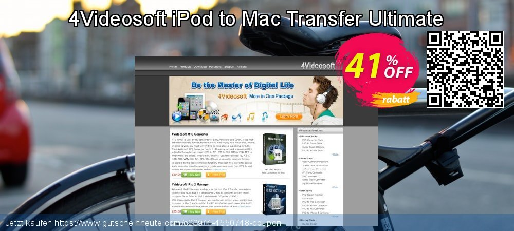 4Videosoft iPod to Mac Transfer Ultimate aufregenden Förderung Bildschirmfoto