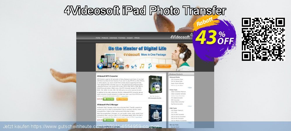 4Videosoft iPad Photo Transfer verwunderlich Verkaufsförderung Bildschirmfoto