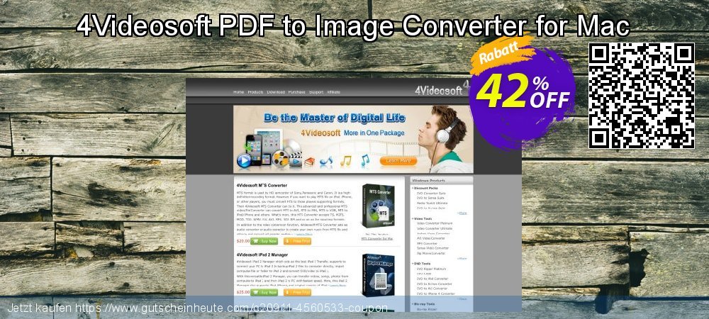 4Videosoft PDF to Image Converter for Mac super Ermäßigung Bildschirmfoto