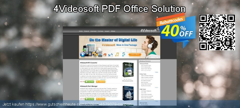 4Videosoft PDF Office Solution Exzellent Diskont Bildschirmfoto