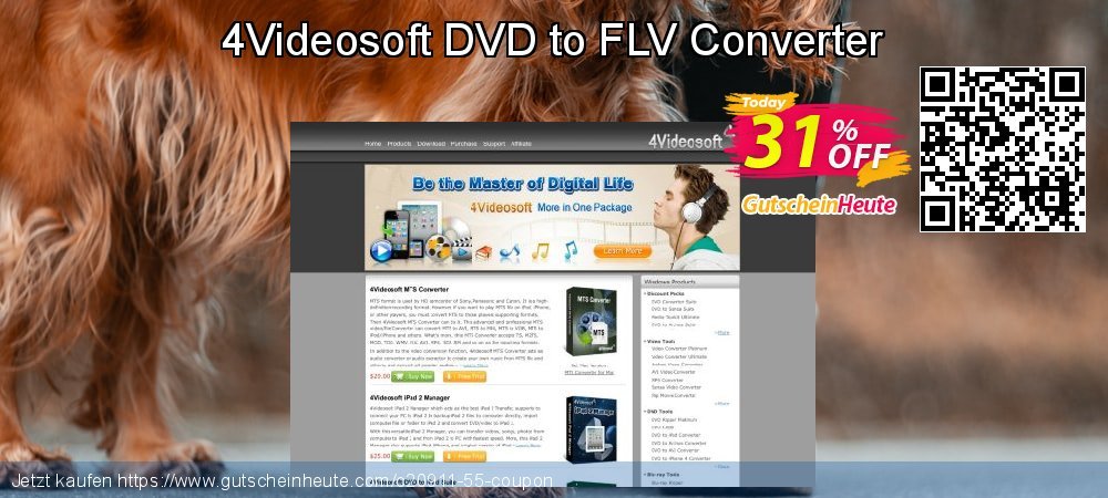 4Videosoft DVD to FLV Converter ausschließlich Ausverkauf Bildschirmfoto