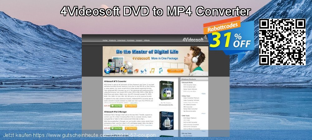 4Videosoft DVD to MP4 Converter besten Preisreduzierung Bildschirmfoto