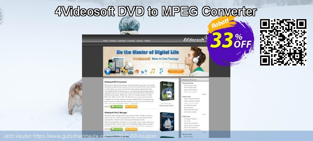 4Videosoft DVD to MPEG Converter unglaublich Beförderung Bildschirmfoto