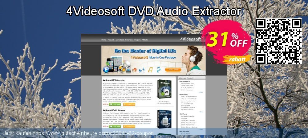 4Videosoft DVD Audio Extractor großartig Rabatt Bildschirmfoto