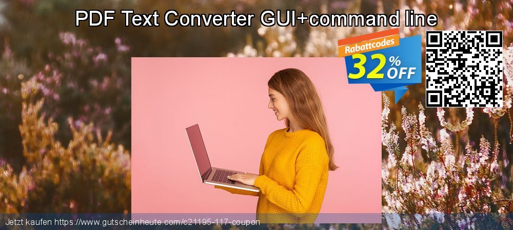 PDF Text Converter GUI+command line genial Ermäßigungen Bildschirmfoto