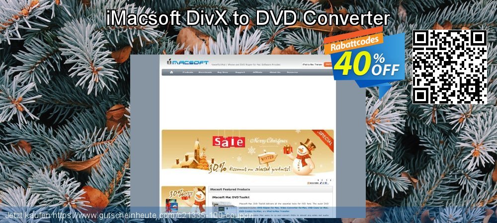 iMacsoft DivX to DVD Converter wunderschön Promotionsangebot Bildschirmfoto