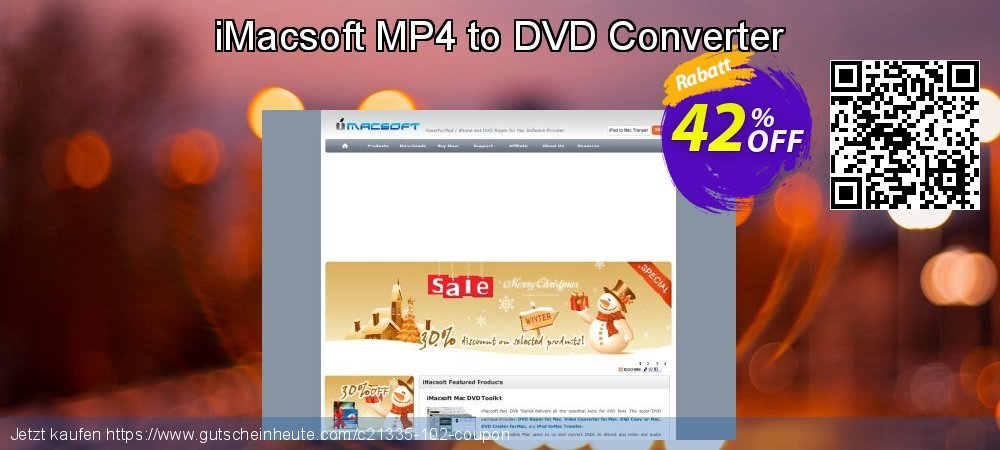 iMacsoft MP4 to DVD Converter wundervoll Diskont Bildschirmfoto