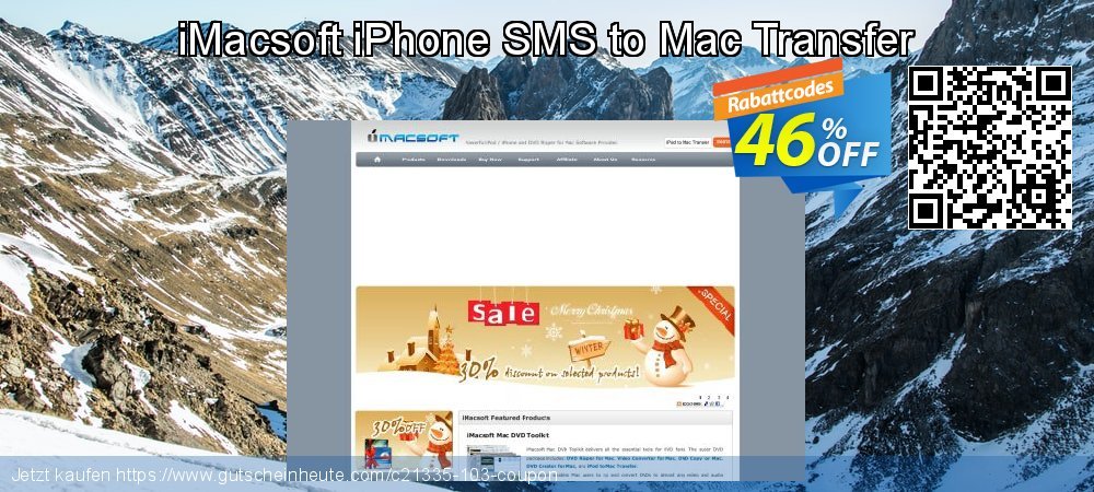 iMacsoft iPhone SMS to Mac Transfer überraschend Ermäßigung Bildschirmfoto