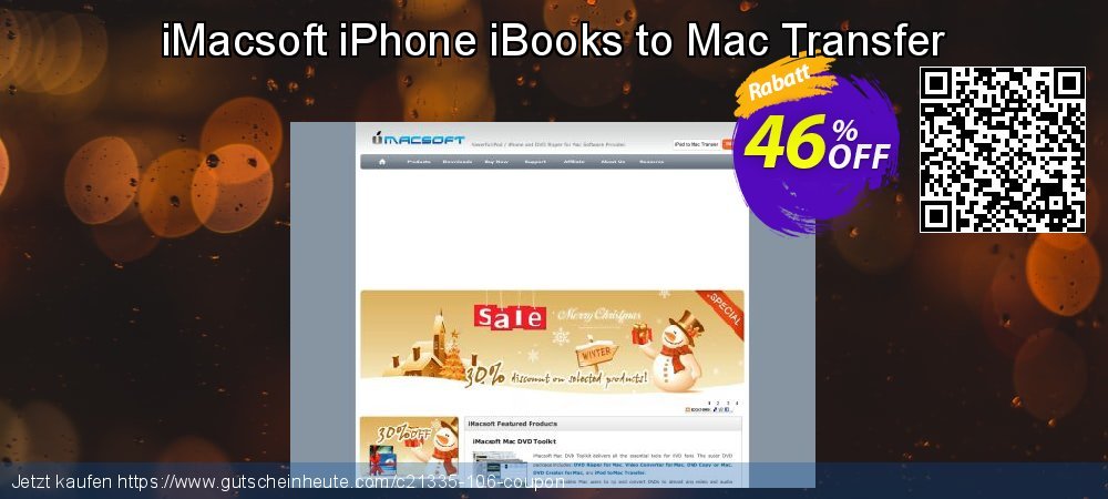 iMacsoft iPhone iBooks to Mac Transfer toll Ausverkauf Bildschirmfoto