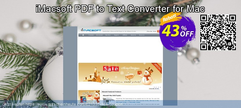 iMacsoft PDF to Text Converter for Mac aufregende Ermäßigungen Bildschirmfoto