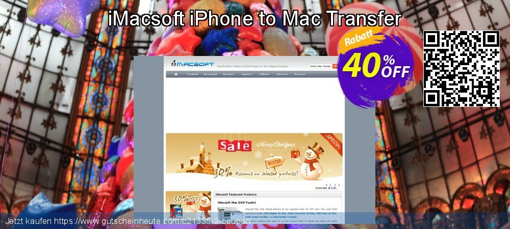 iMacsoft iPhone to Mac Transfer faszinierende Disagio Bildschirmfoto