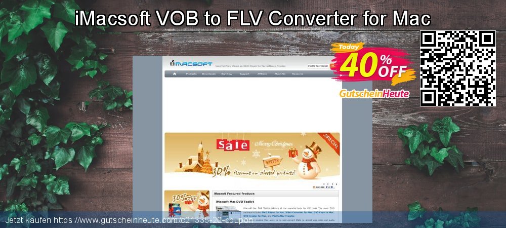 iMacsoft VOB to FLV Converter for Mac toll Verkaufsförderung Bildschirmfoto