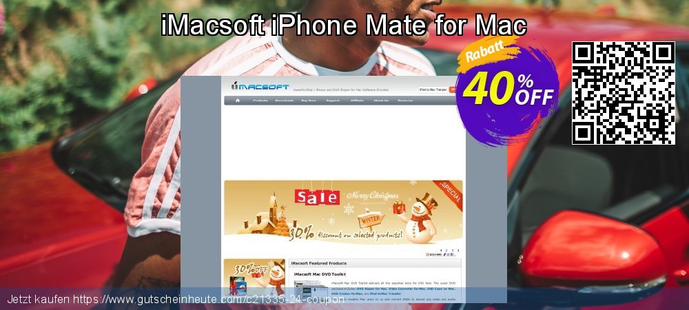 iMacsoft iPhone Mate for Mac aufregenden Preisnachlass Bildschirmfoto