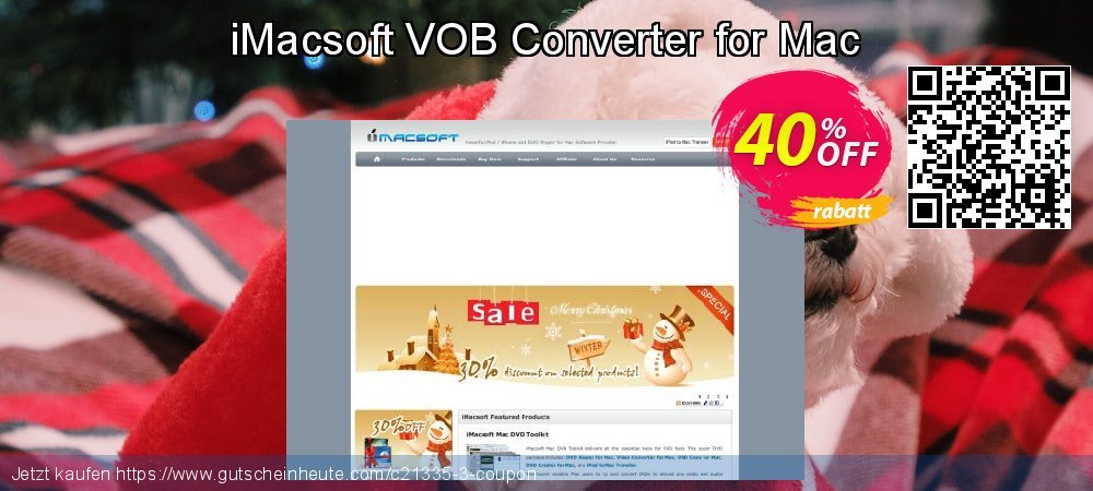 iMacsoft VOB Converter for Mac aufregenden Verkaufsförderung Bildschirmfoto