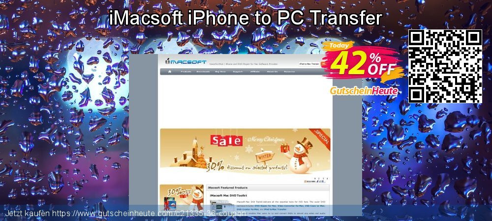 iMacsoft iPhone to PC Transfer besten Disagio Bildschirmfoto