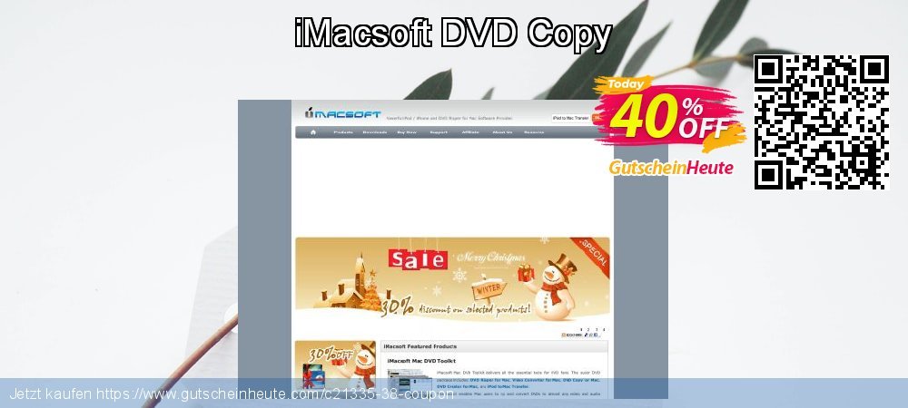 iMacsoft DVD Copy erstaunlich Ausverkauf Bildschirmfoto