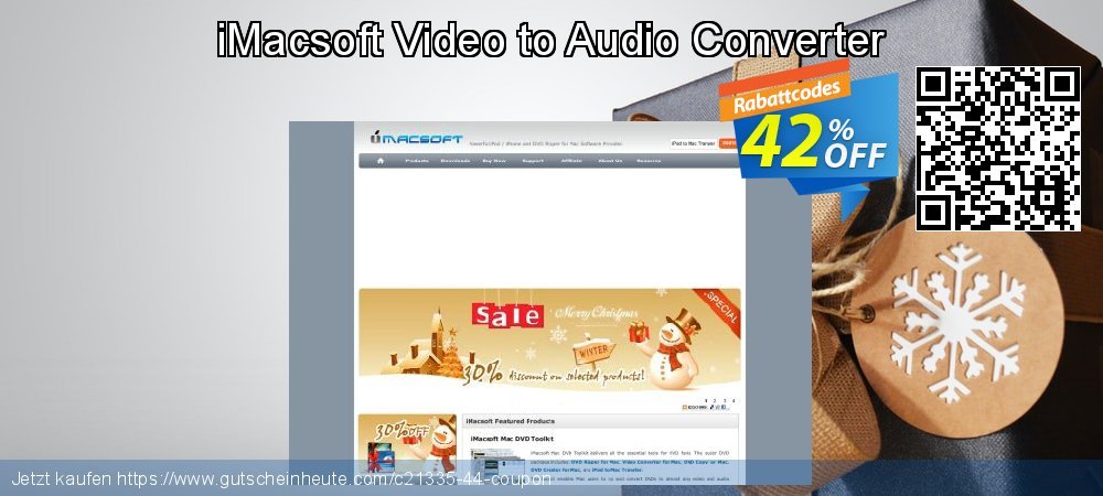 iMacsoft Video to Audio Converter super Sale Aktionen Bildschirmfoto