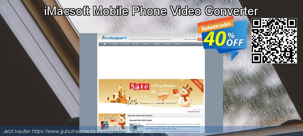 iMacsoft Mobile Phone Video Converter wundervoll Preisnachlässe Bildschirmfoto