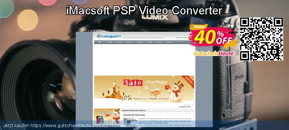 iMacsoft PSP Video Converter überraschend Angebote Bildschirmfoto