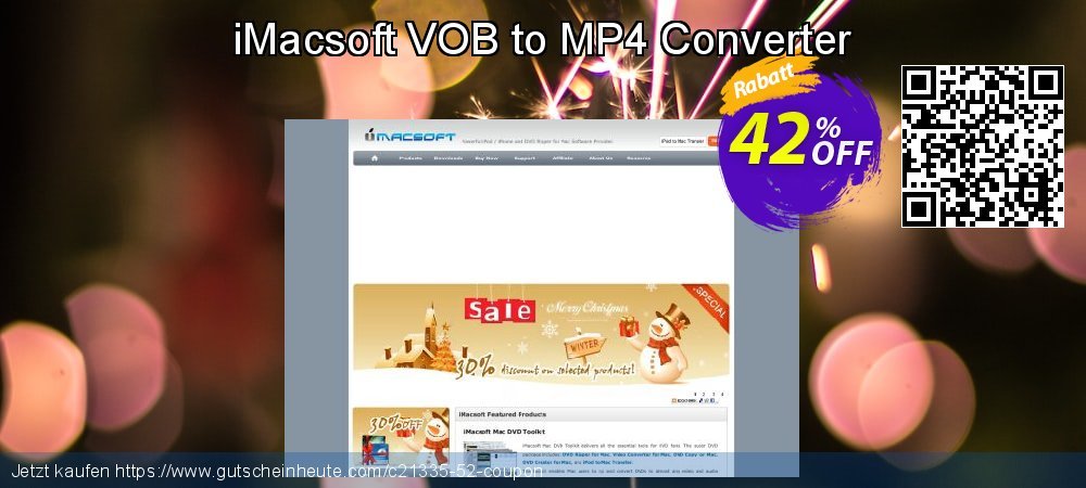 iMacsoft VOB to MP4 Converter Exzellent Ermäßigung Bildschirmfoto
