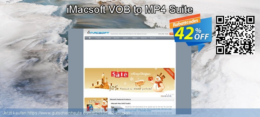 iMacsoft VOB to MP4 Suite klasse Rabatt Bildschirmfoto