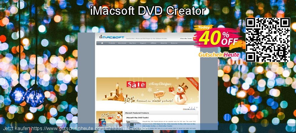 iMacsoft DVD Creator fantastisch Verkaufsförderung Bildschirmfoto