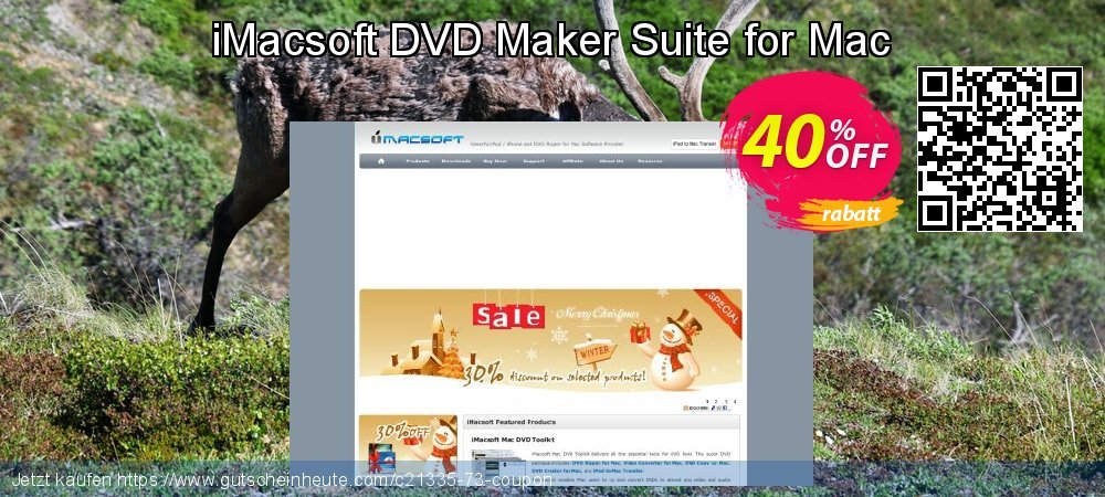 iMacsoft DVD Maker Suite for Mac wunderbar Außendienst-Promotions Bildschirmfoto