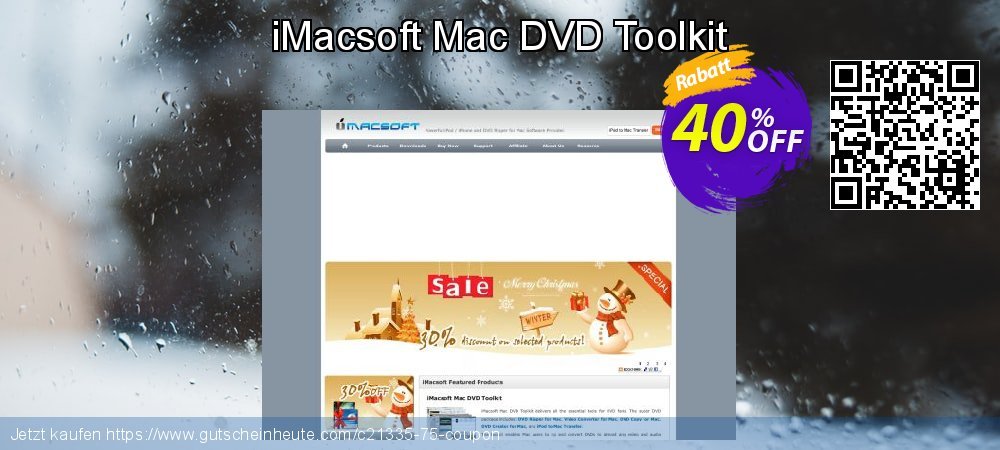 iMacsoft Mac DVD Toolkit super Preisnachlass Bildschirmfoto