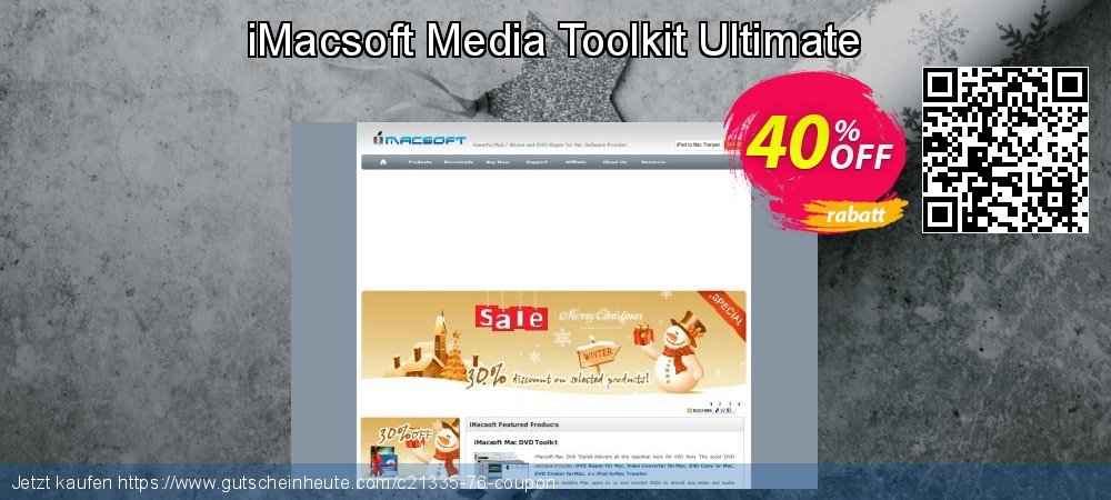iMacsoft Media Toolkit Ultimate wunderschön Förderung Bildschirmfoto